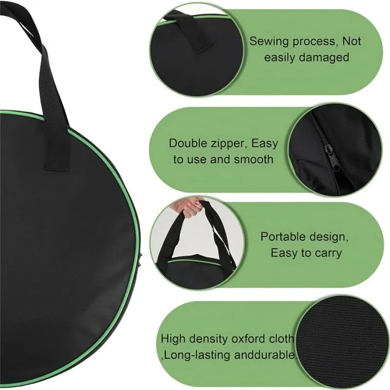 Portable Oxford Round Tool Bag with Zipper