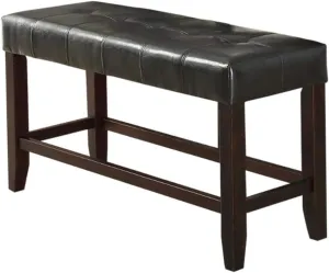 Poundex Wood Based High Bench, Black
