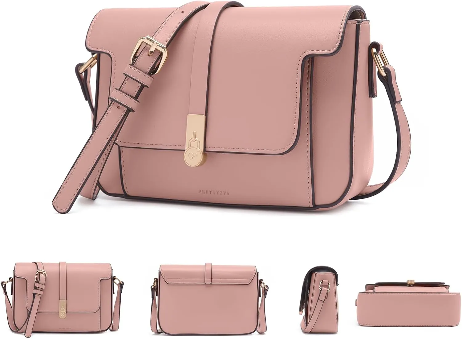 Prettyzys Crossbody Bag for Women，Trendy Small Shoulder Bag Phone Wallet Purse for Women