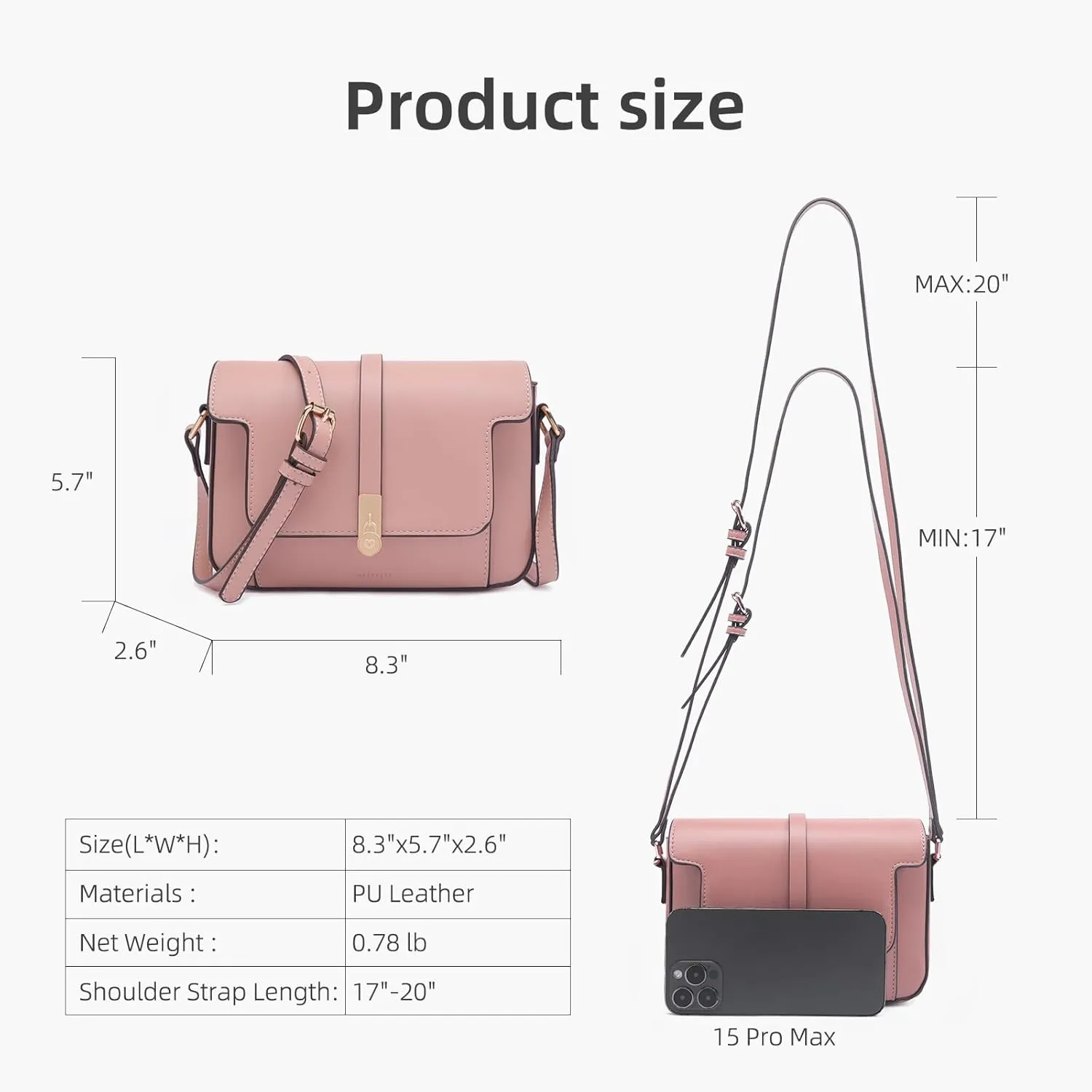 Prettyzys Crossbody Bag for Women，Trendy Small Shoulder Bag Phone Wallet Purse for Women