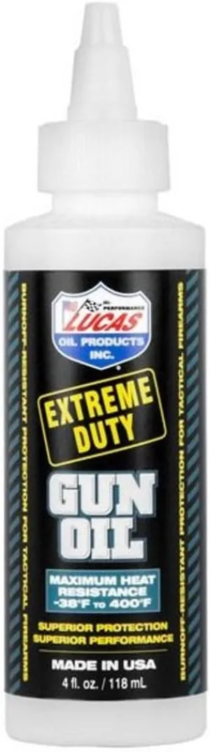 Prompt Lucas Extreme Duty 4oz Gun Oil 10877 - Grease Tube 10889 - Needle Oiler 10875