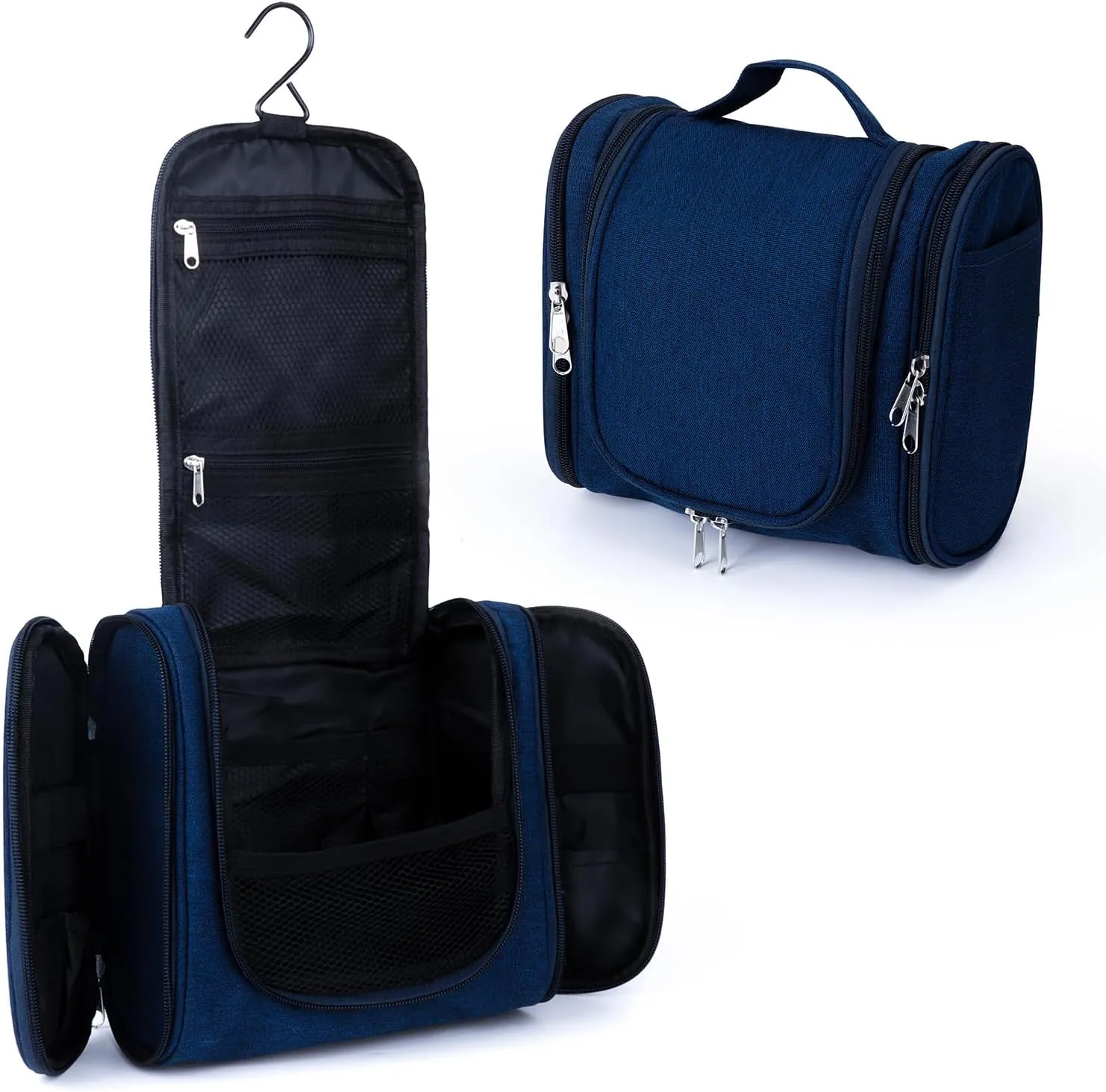 PSBP BEAUTY Men’s Hanging Travel Toiletry Bag, Premium Portable Small Organizer Bag for Traveling Men & Women, for Organizing Toiletries, Travel Essentials, Makeup Products, Bathroom Supplies, Navy