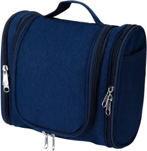 PSBP BEAUTY Men’s Hanging Travel Toiletry Bag, Premium Portable Small Organizer Bag for Traveling Men & Women, for Organizing Toiletries, Travel Essentials, Makeup Products, Bathroom Supplies, Navy