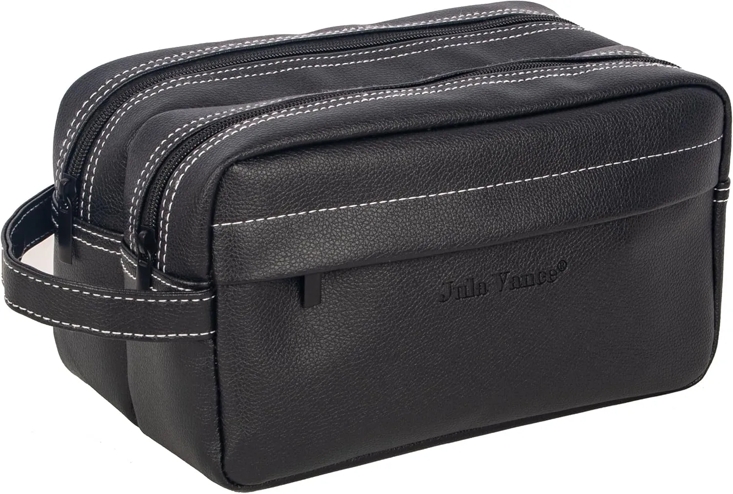 PU leather Men Travel Toiletry Bag Bathroom Hygiene Kits Organizer Case Male Grooming Shaving Dopp Kit Storage Pouch Barber Wash Bag With Handle