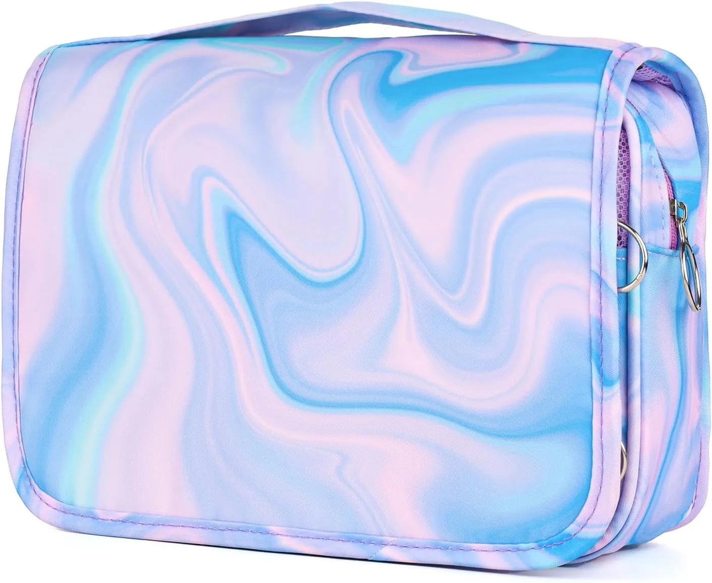 Purple Hanging Toiletry Bag for Girls, Travel Toiletry Bag for Teen Girls Cosmetic Makeup Waterproof Wash Bag Traveling Toiletries, Fluid