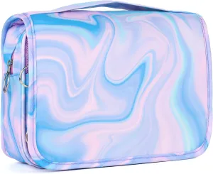 Purple Hanging Toiletry Bag for Girls, Travel Toiletry Bag for Teen Girls Cosmetic Makeup Waterproof Wash Bag Traveling Toiletries, Fluid