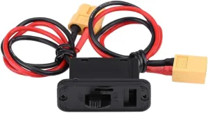 Push-Button Male and Female Connectors RC Airplane Switch, Large Current Power Airplane Model Switch, On/Off Connector Lead Toy Plane for RC Airplane Airplane Model Push-Button