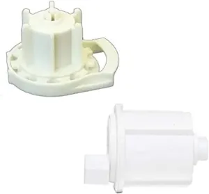 R24-1 1/2" Roller Shade Clutch (R24C53W) and End Pin (REP53W) Set, in White
