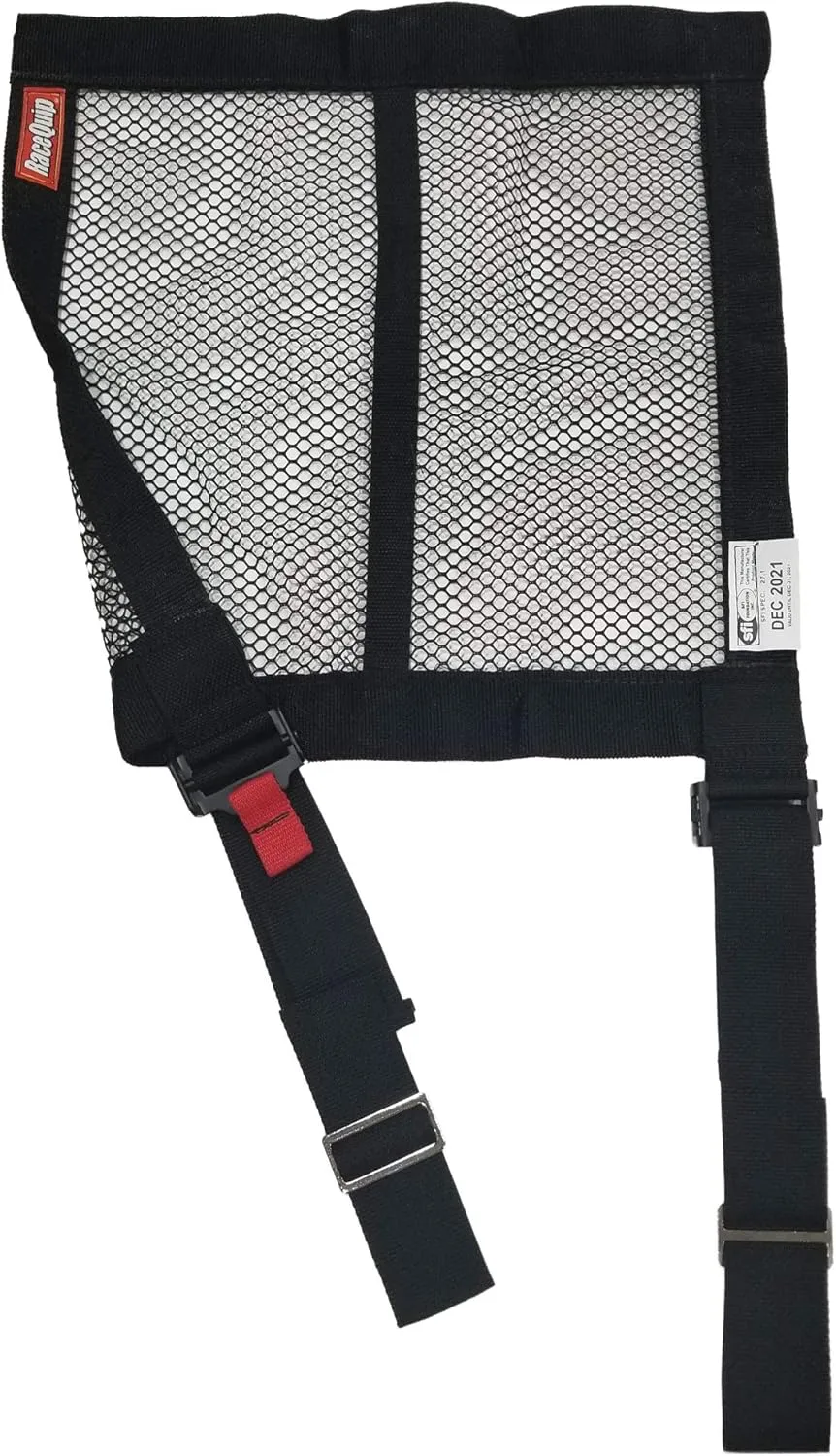 RaceQuip 824993RQP Window Net 824 Hybrid SFI 27.1 Mesh Webbing 18 x 18 in Black