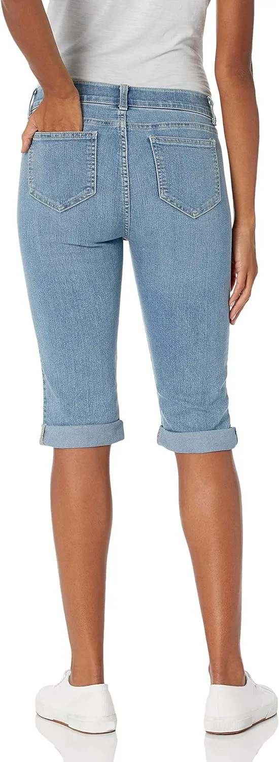Rafaella Women's Slim Fit Denim Bermuda Short