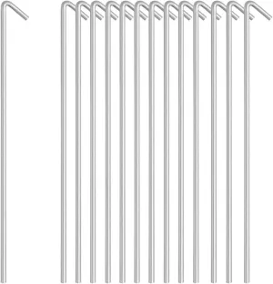 Ram® 50 X Heavy Duty GALVANISED 9" Steel Tent PEGS Metal Camping New