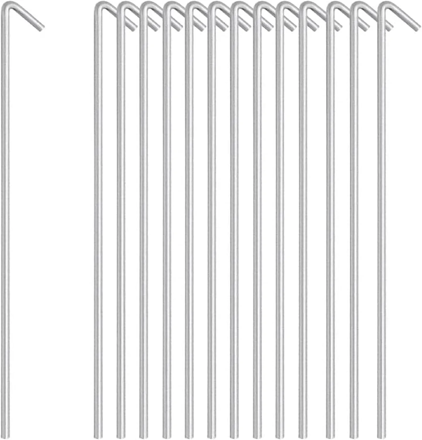 Ram® 50 X Heavy Duty GALVANISED 9" Steel Tent PEGS Metal Camping New