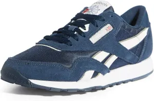 Reebok Mens Classic Cushioned Footbed Faux Leather Running & Training Shoes