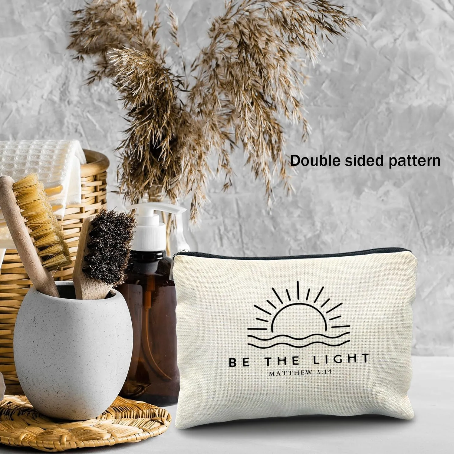 religious gifts for women,Be The Light cosmetic bag，Matthew 5 14，Encouragement Gifts，bible makeup bag，christian gift bags，faith gifts for women，faith gifts，religious gifts for women，Proverbs gifts