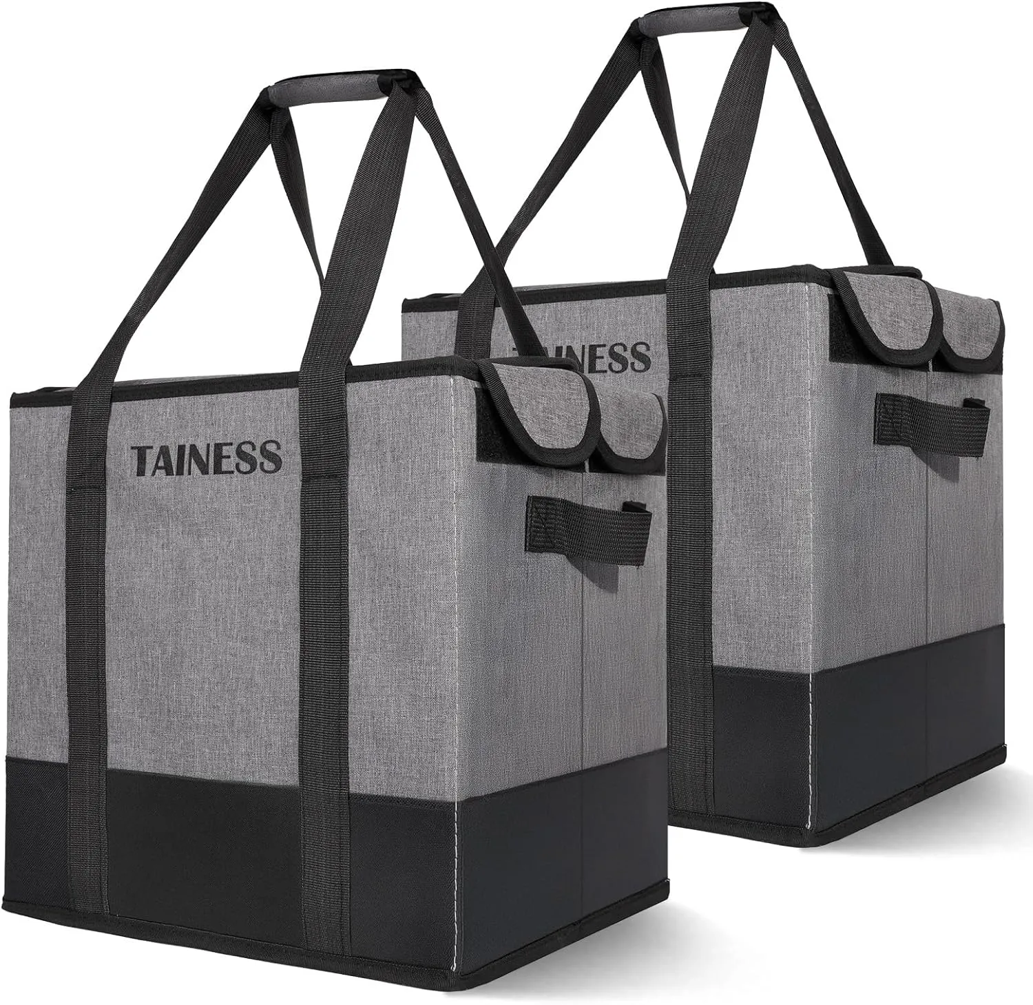 Reusable Insulated Grocery Bags Collapsible Grocery Tote Bags for Shopping Wear Resistant Heavy Duty Foldable Cooler Grocery Bags for Frozen and Hot Food Camping Bags