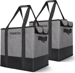 Reusable Insulated Grocery Bags Collapsible Grocery Tote Bags for Shopping Wear Resistant Heavy Duty Foldable Cooler Grocery Bags for Frozen and Hot Food Camping Bags