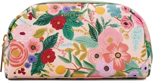 RIFLE PAPER CO. Garden Party Small Cosmetic Pouch For Storing Small Accessories, Includes Gold Zipper, Printed In Full Color With Stylized Pattern & Foil Stamped Logo