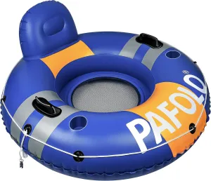 River Tubes for Floating Heavy Duty, Pool Float Adult, 45" Inflatable Float Tube for Beach Lake Rafting, River Floats with Mesh Bottom