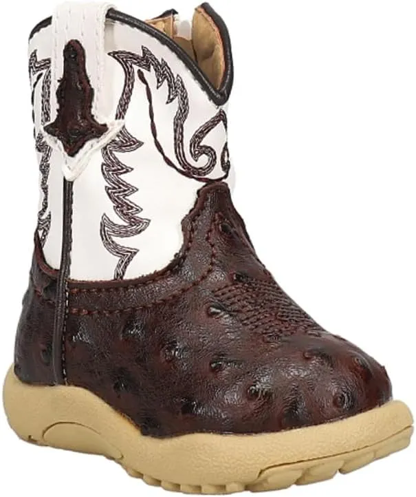 ROPER Infant Boys Cowbaby Bumps Round Toe Casual Boots Mid Calf - Brown