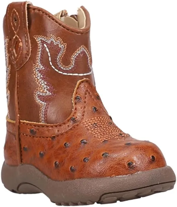 ROPER Infant Boys Cowbaby Bumps Round Toe Casual Boots Mid Calf - Brown