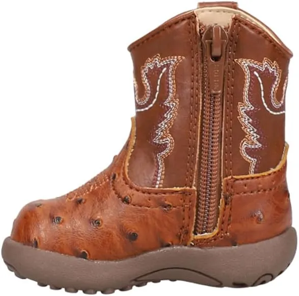 ROPER Infant Boys Cowbaby Bumps Round Toe Casual Boots Mid Calf - Brown