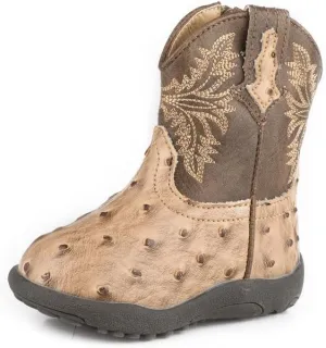 ROPER Western Boot Boys Cowbabies Jed Faux Ostrich 09-016-1224-3500 TA