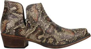 ROPER Womens Ava Snip Toe Casual Boots Ankle Low Heel 1-2" - Brown - Size 7 B