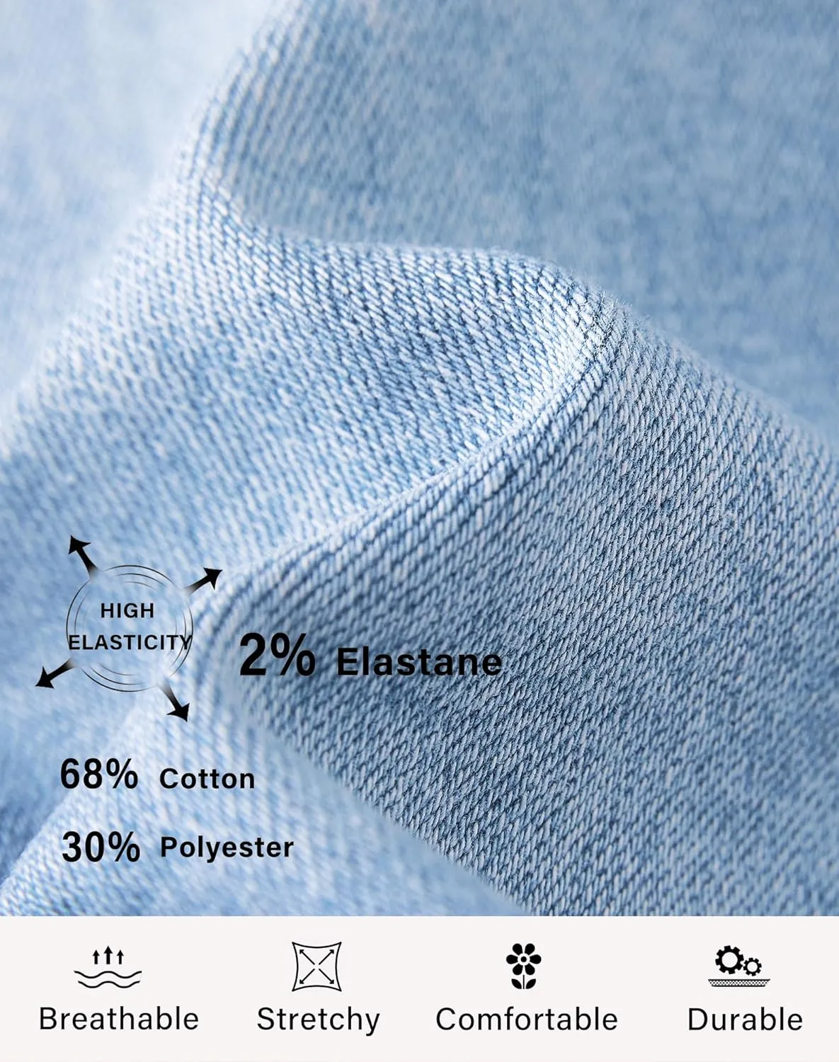 roswear Women’s Casual Summer Ripped High Waisted Denim Shorts Stretch Distressed Frayed Raw Hem Jean Shorts
