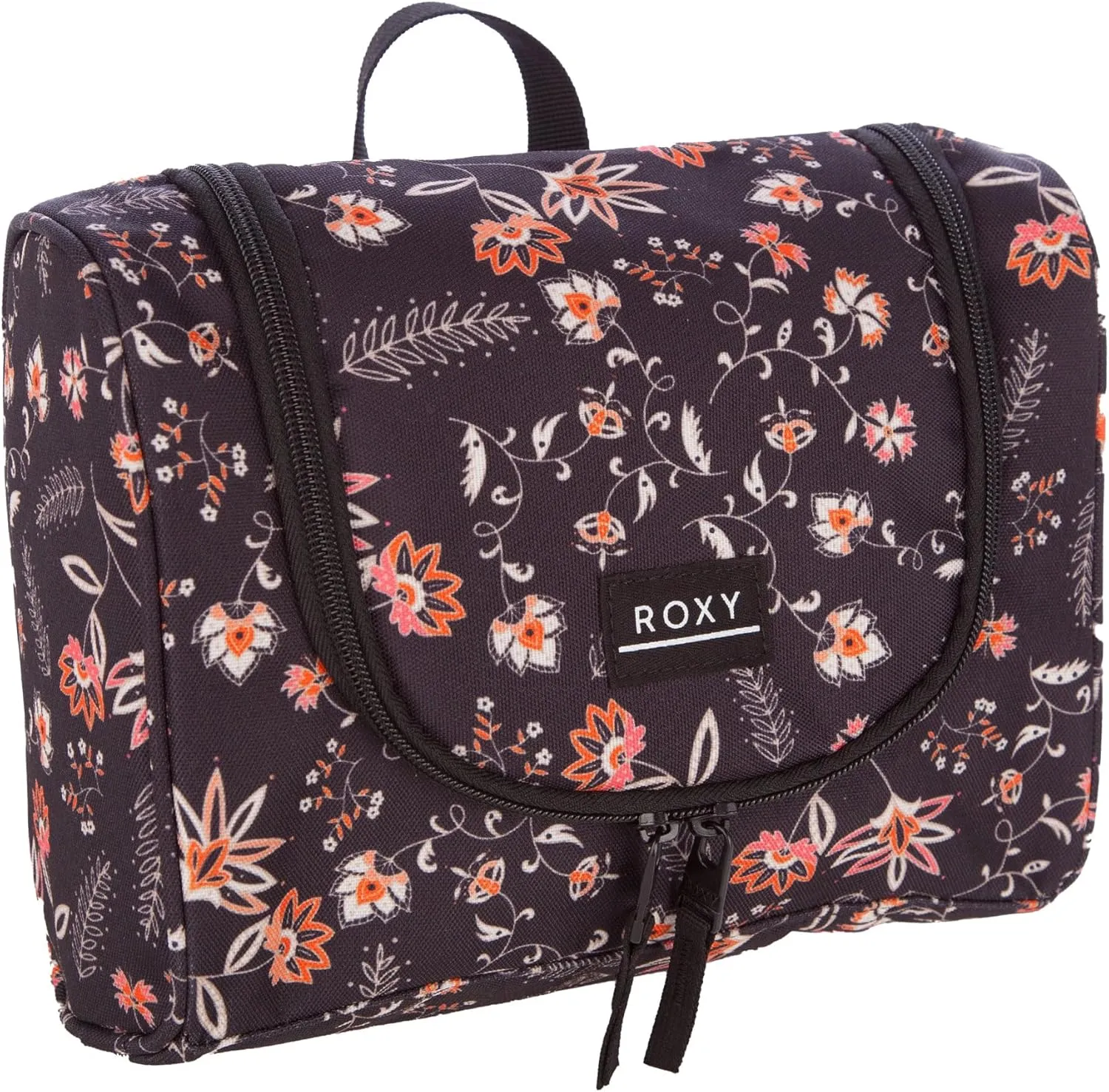 Roxy Women's Travel Dance Cosmetic Makeup Case Toiletry Bag, Anthracite Kerala Border