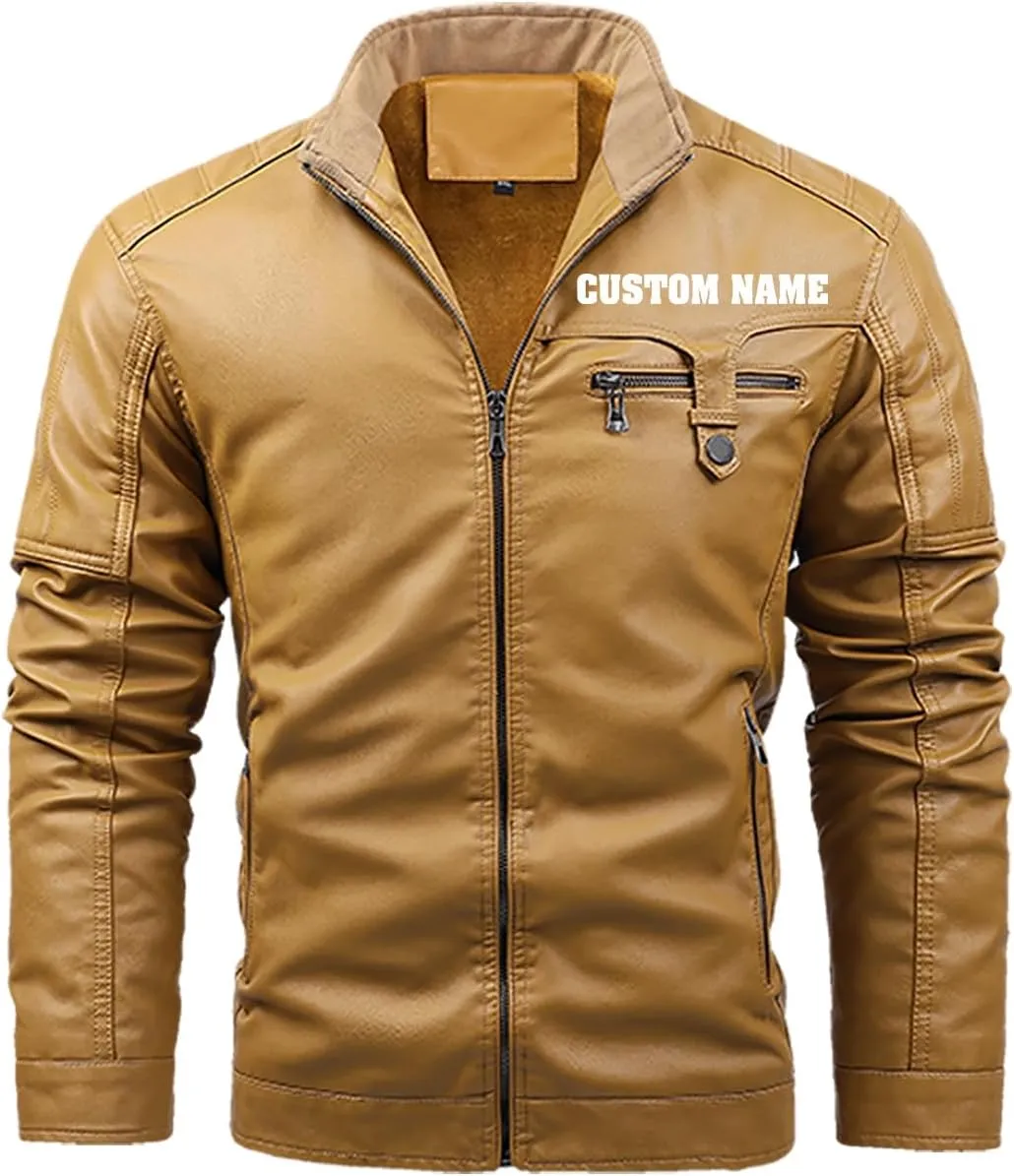 Royal Skull with Crown and Shield Emblem for Motorcycle Riders, Personalized Mens PU Leather Vest Coat Custom Jacket