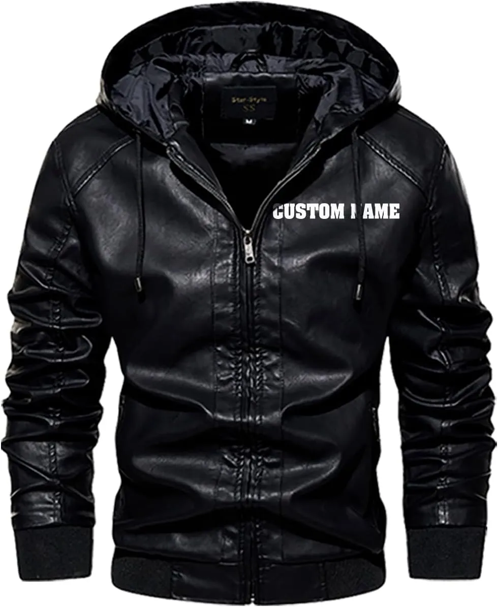 Royal Skull with Crown and Shield Emblem for Motorcycle Riders, Personalized Mens PU Leather Vest Coat Custom Jacket
