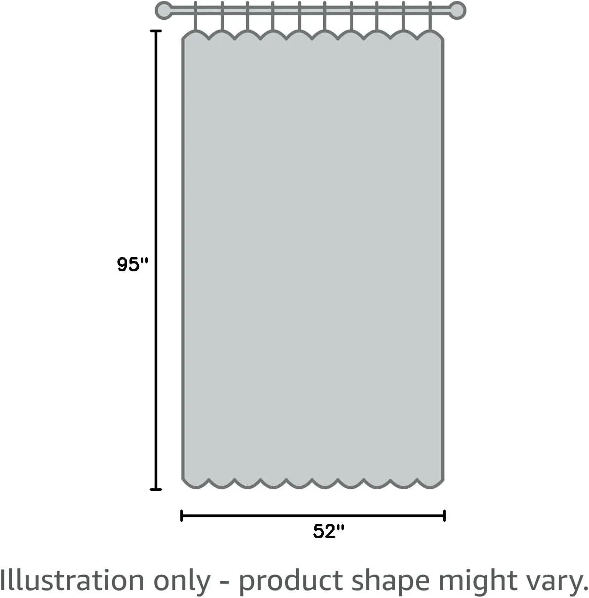 RYB HOME Khaki Linen Curtains 95 inches, Rod Pocket & Back Tab Linen Blend Boho Elegant Light Filtering Stain Resistant Privacy Protected Panels for Dining Room, 52" W, 2 Panels