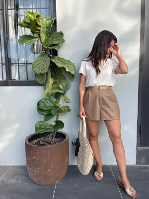 Rye Leather Shorts
