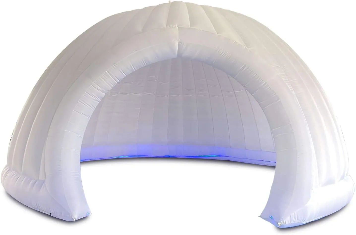 SAYOK LED Inflatable Roofless Dome Tent with Blower, 19.7ft Diameter, Perfect for Events, 30 People (Standing), Adults