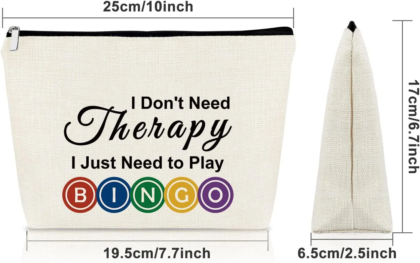 Sazuwu Bingo Game Gift for Women Bingo Lover Gifts 3PCS Makeup Bag Casino Lover Gift Bingo Player Gifts for Friend Cosmetic Bag Gambler Gift Birthday Retirement Christmas Gift Travel Pouch