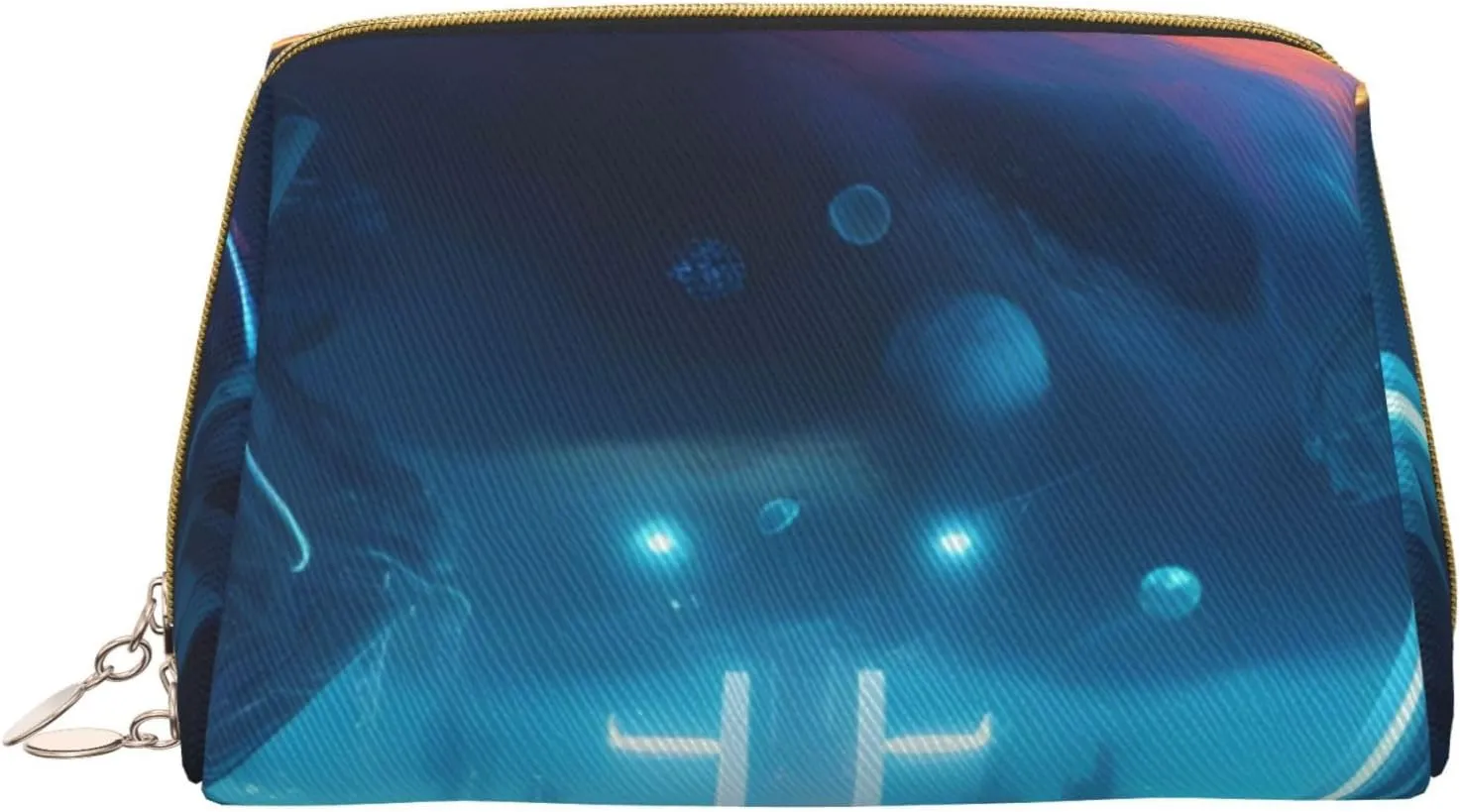 Science Fiction Future Portable Cosmetic Bag, *Travel Cosmetic Bag, Unisex, Zipper Closure, Suitable For Daily Use