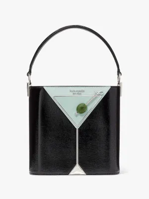 Shaken Not Stirred Martini Embellished Top-handle Crossbody