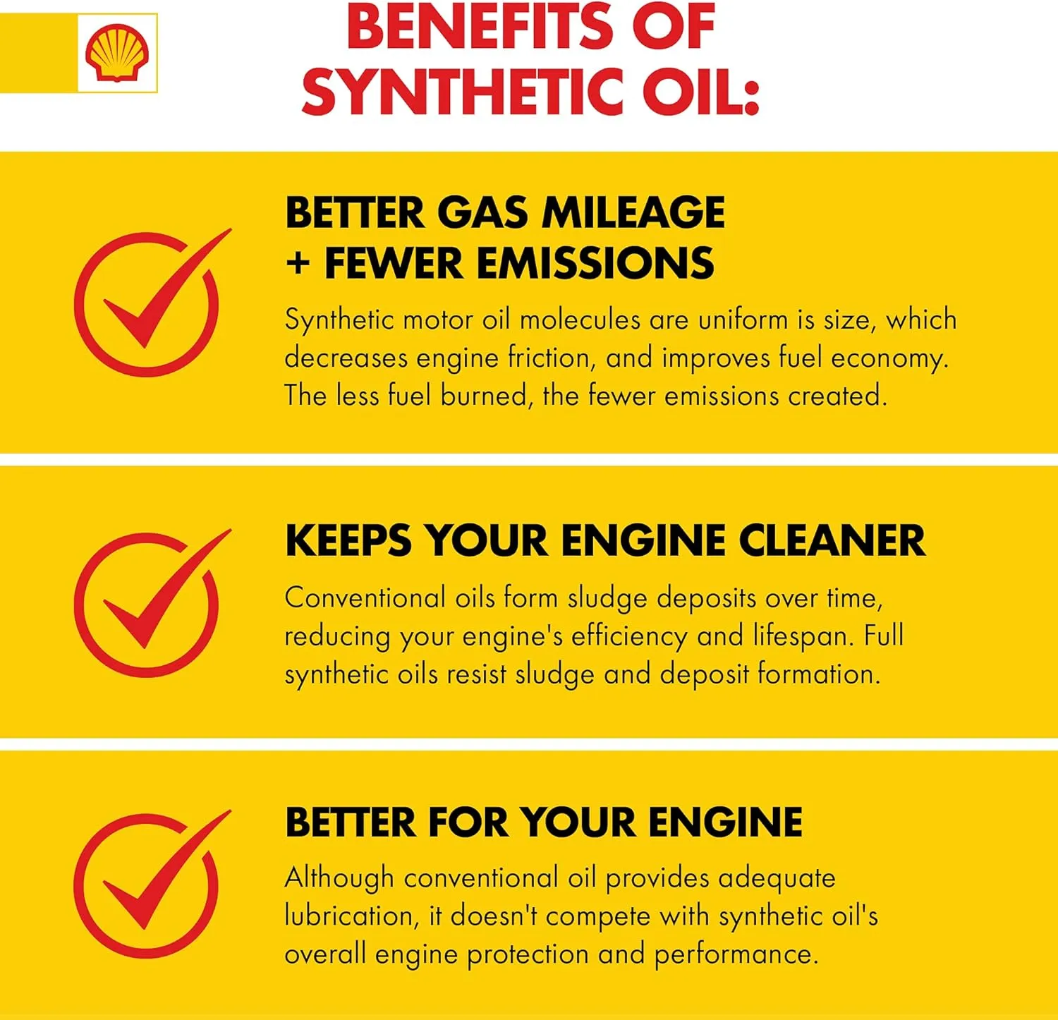 Shell Rotella T6 Full Synthetic 5W-40 Motor Oil, 1 Quart (6 Pack)