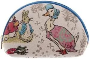 Signare Tapestry Cosmetic Bag Makeup Bag Toiletry Case Travel Organiser for Women with Peter Rabbit Designs (Jemima Puddle Duck), Jemima Puddle Duck