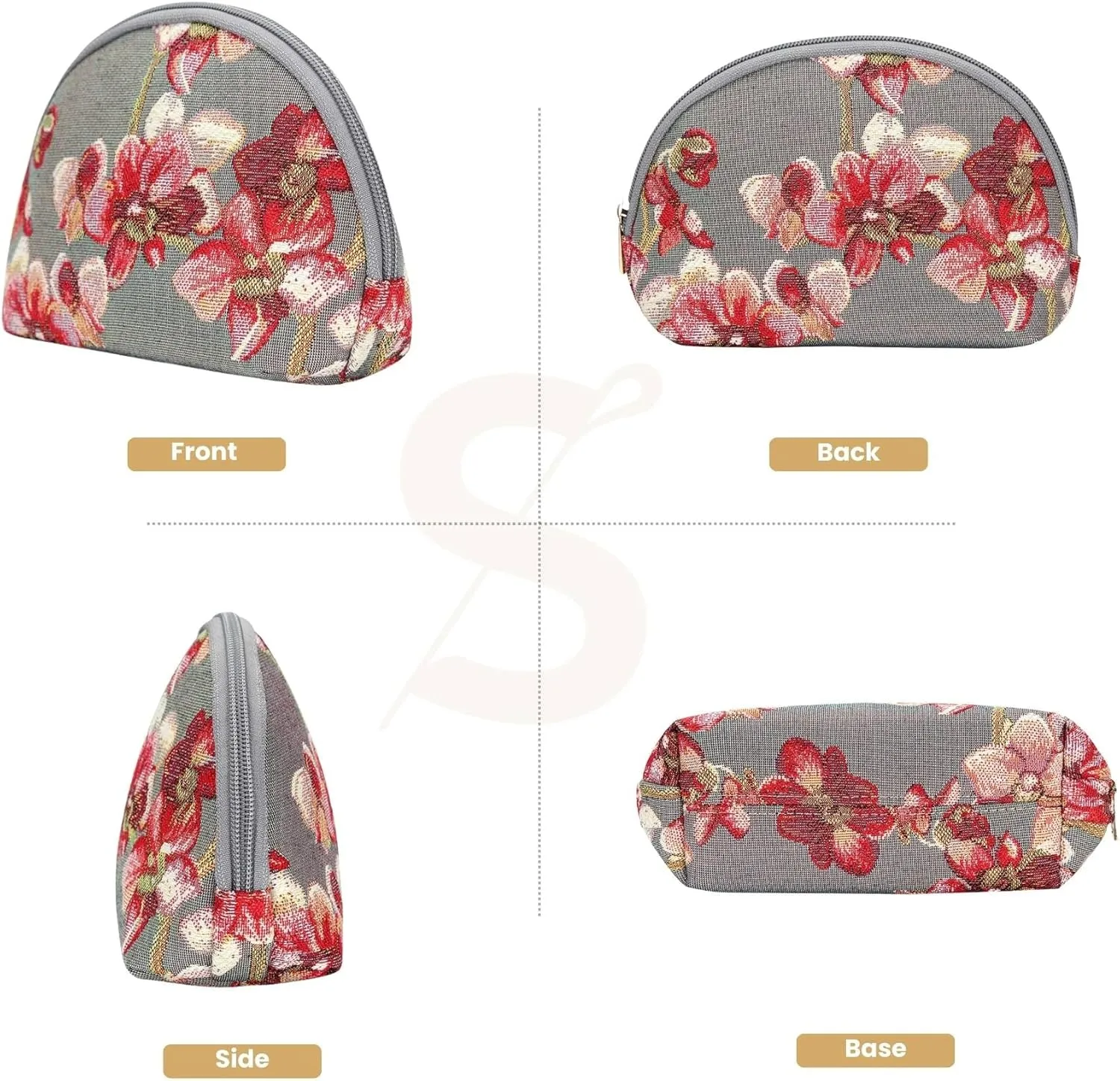 Signare Tapestry Cosmetic Bag Toiletry Makeup Bag for Women