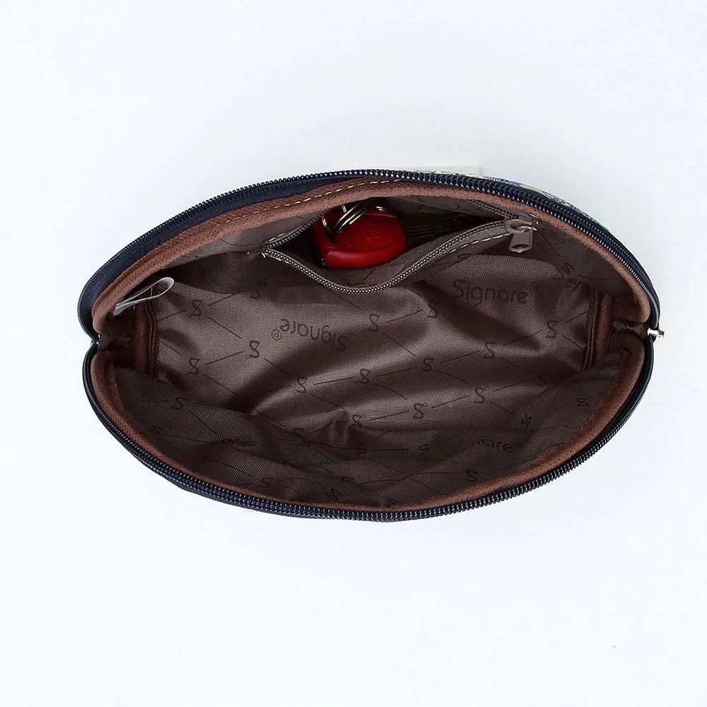 Signare Tapestry Cosmetic Bag Toiletry Makeup Bag for Women