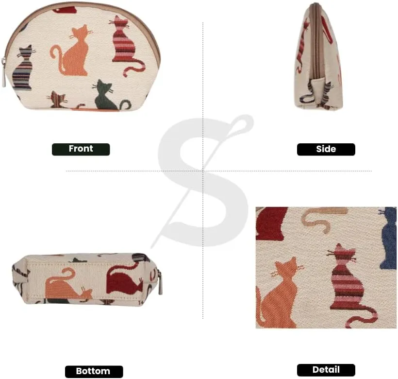 Signare Tapestry Cosmetic Bag Toiletry Makeup Bag for Women