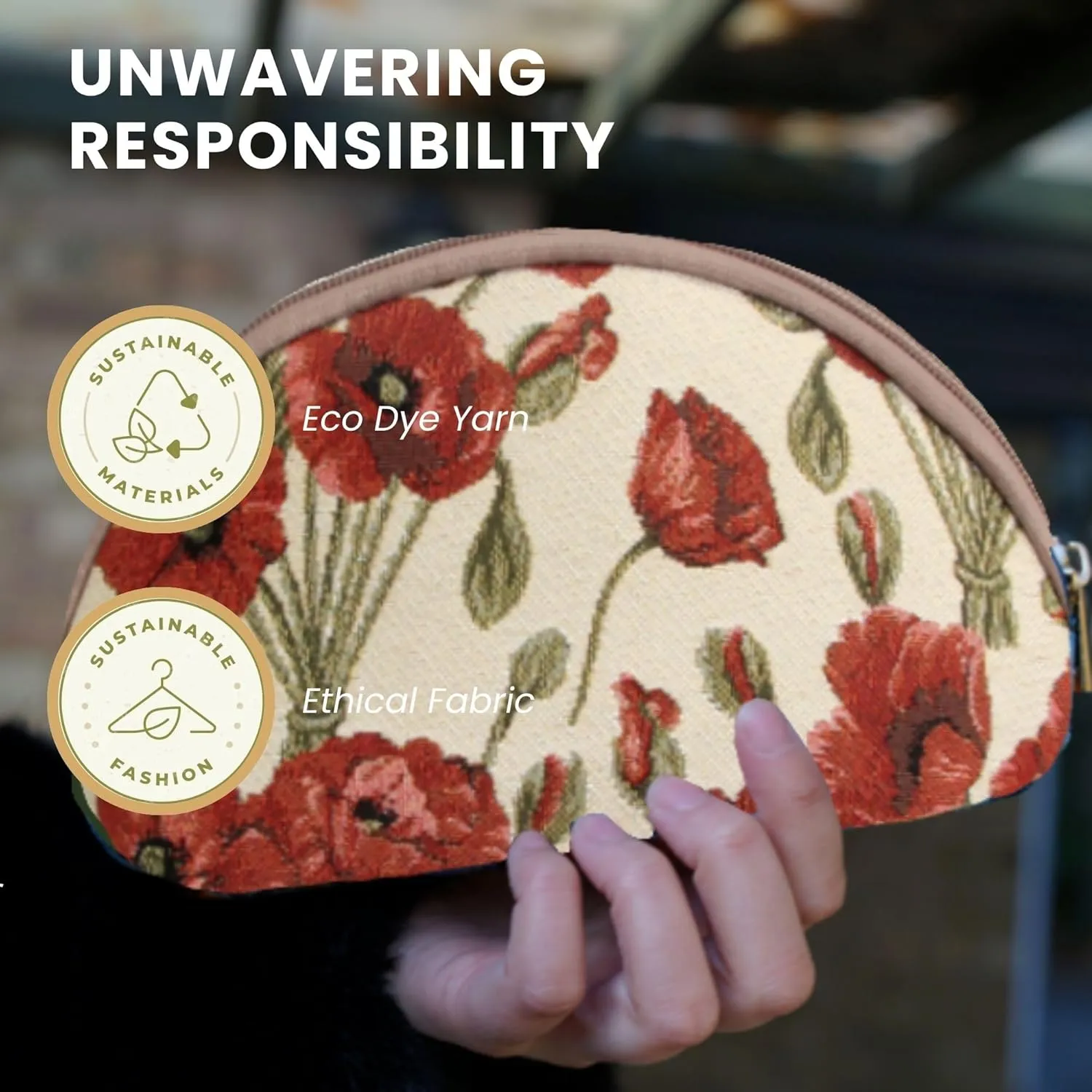 Signare Tapestry Cosmetic Bag Toiletry Makeup Bag for Women