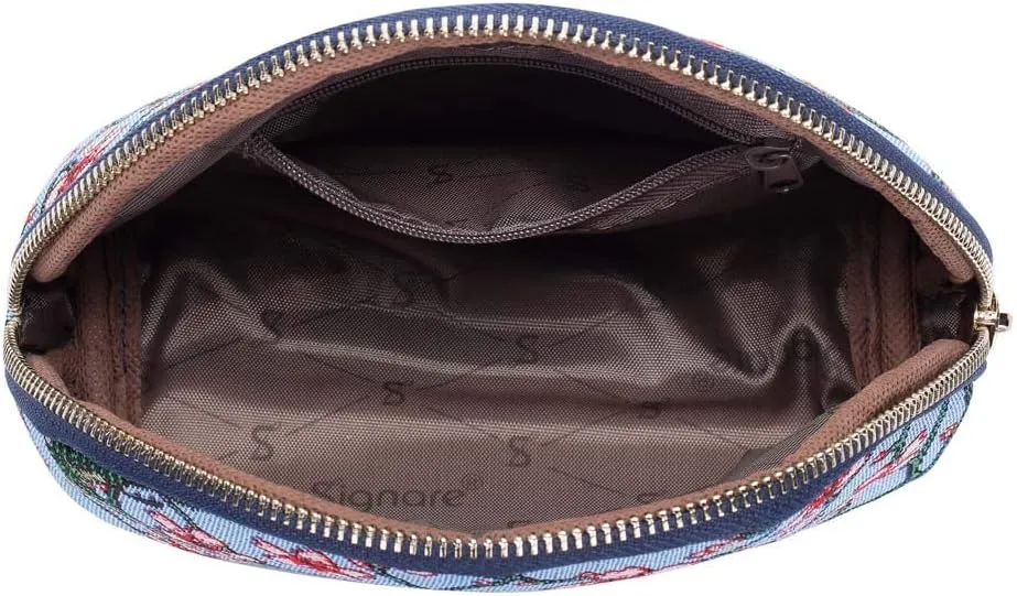Signare Tapestry Cosmetic Bag Toiletry Makeup Bag for Women