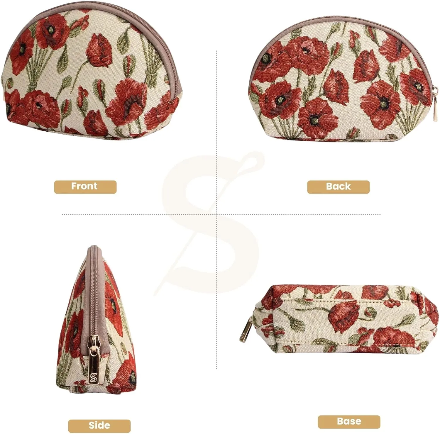 Signare Tapestry Cosmetic Bag Toiletry Makeup Bag for Women