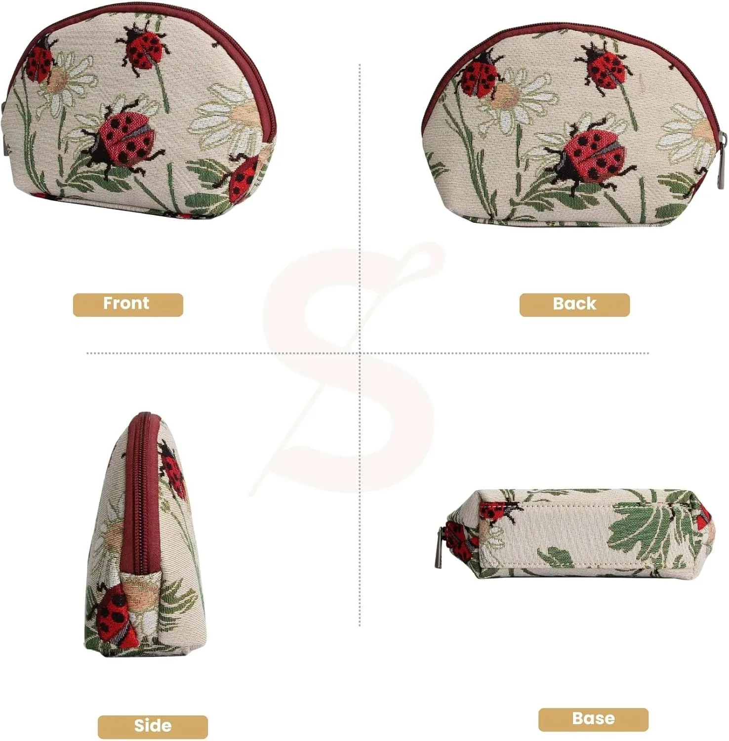 Signare Tapestry Cosmetic Bag Toiletry Makeup Bag for Women