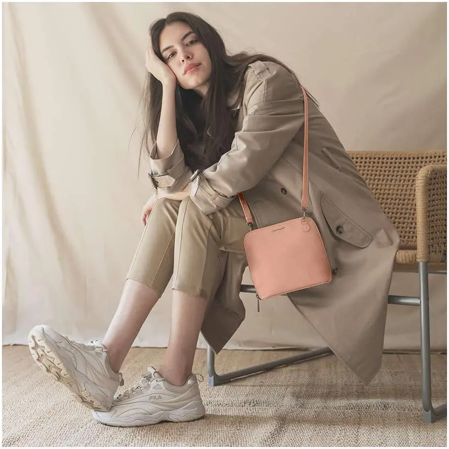 Slim Trapeze Crossbody Purse for Women, Girls | Vegan Leather | Stylish Ladies Wallet | Shoulder Handbag