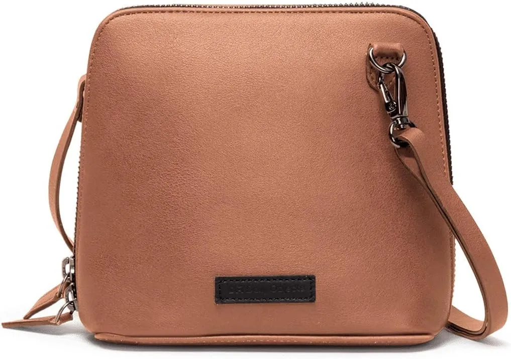 Slim Trapeze Crossbody Purse for Women, Girls | Vegan Leather | Stylish Ladies Wallet | Shoulder Handbag