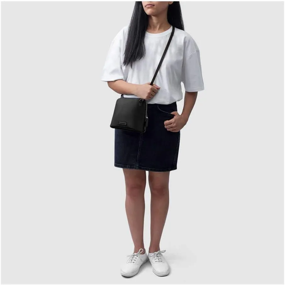 Slim Trapeze Crossbody Purse for Women, Girls | Vegan Leather | Stylish Ladies Wallet | Shoulder Handbag