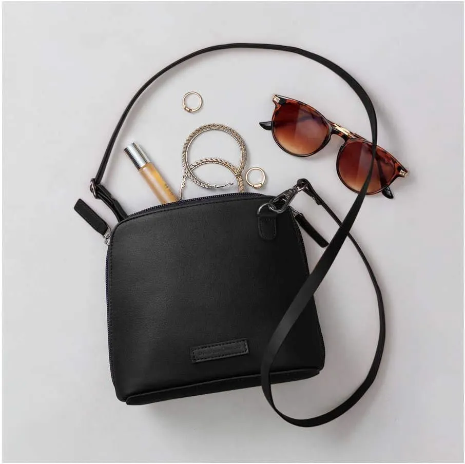 Slim Trapeze Crossbody Purse for Women, Girls | Vegan Leather | Stylish Ladies Wallet | Shoulder Handbag